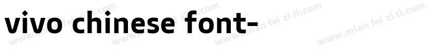 vivo chinese font字体转换